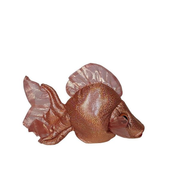 Voyager Expanded Learning Orange Fish Puppet Plush Toy 12" - Picture 3 of 7